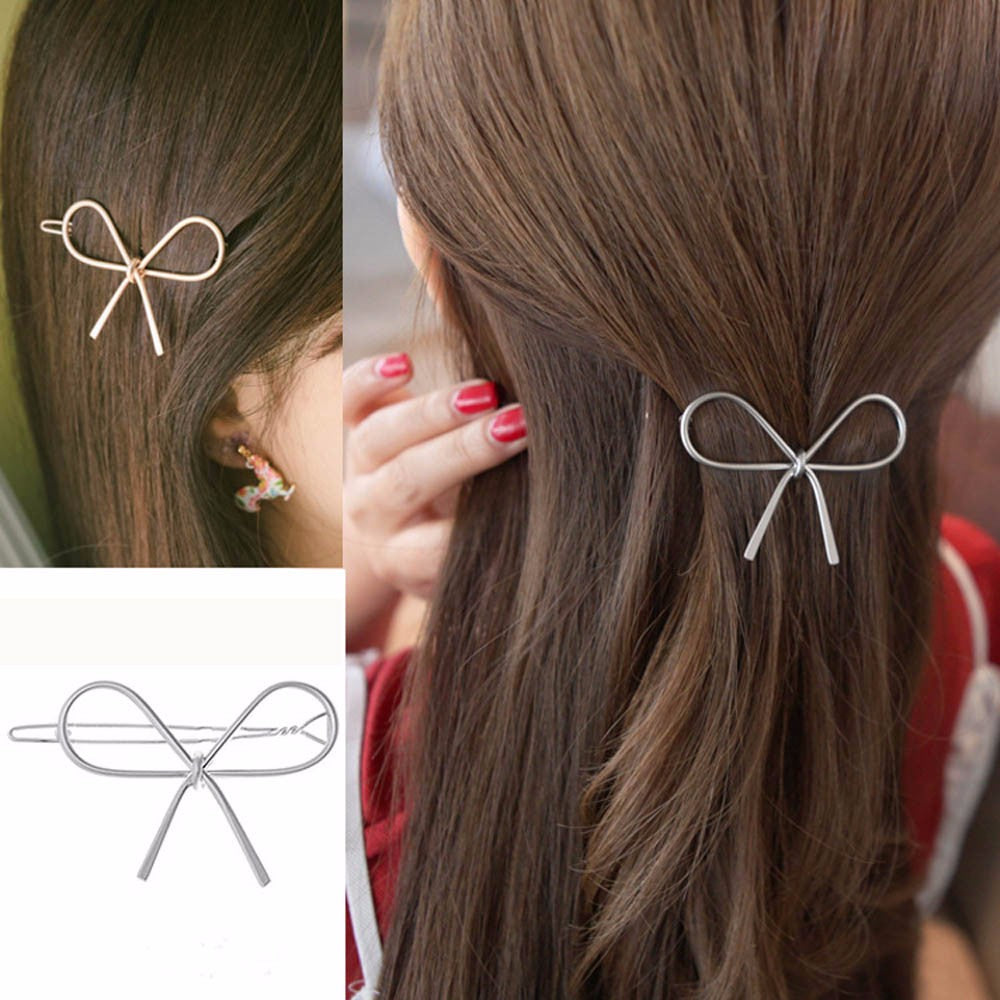 Geometric Openwork Butterfly Hairpin