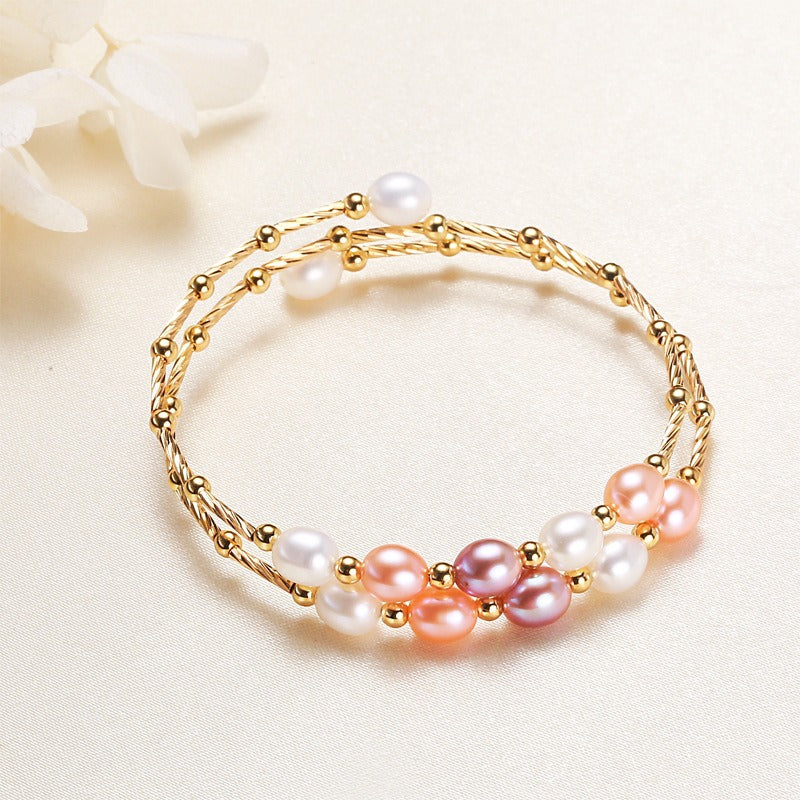 Baroque Pearl Bracelet – Elegant Handmade Jewelry for Women