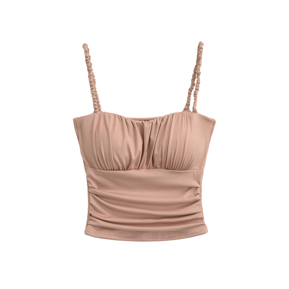 Ruffled Strapless Crop Top