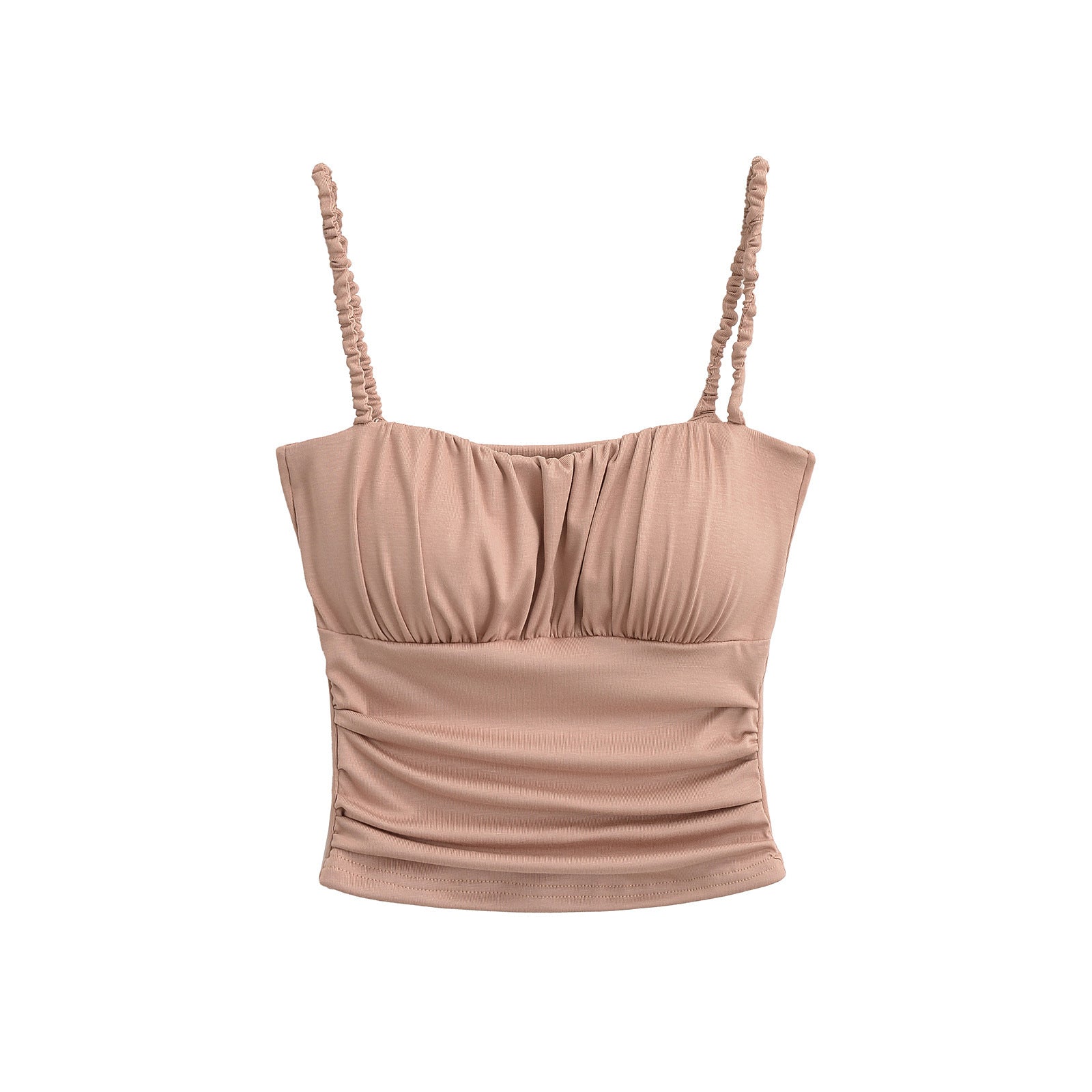 Ruffled Strapless Crop Top