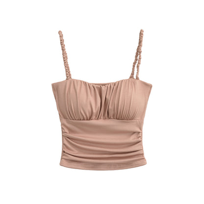 Ruffled Strapless Crop Top