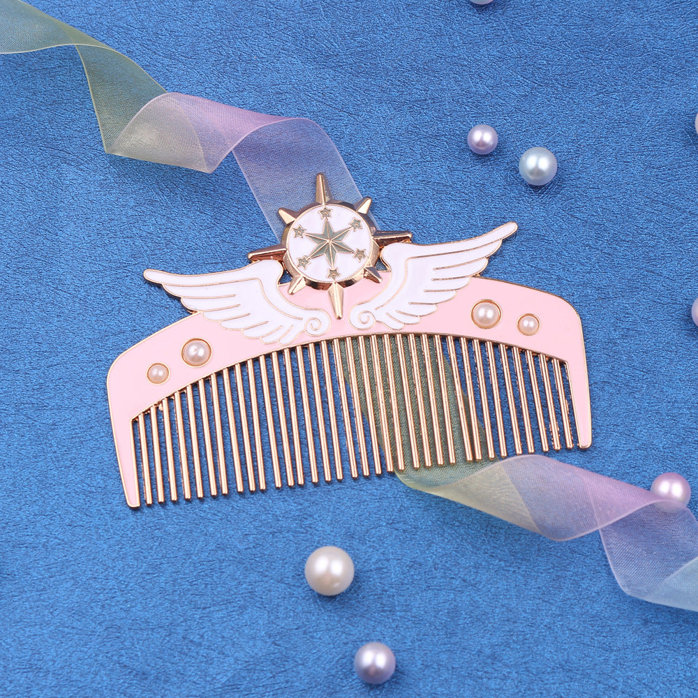 Girl Heart Creative Straight Hair Comb Cute
