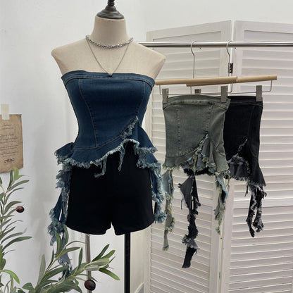 Irregular Hem Crop Top