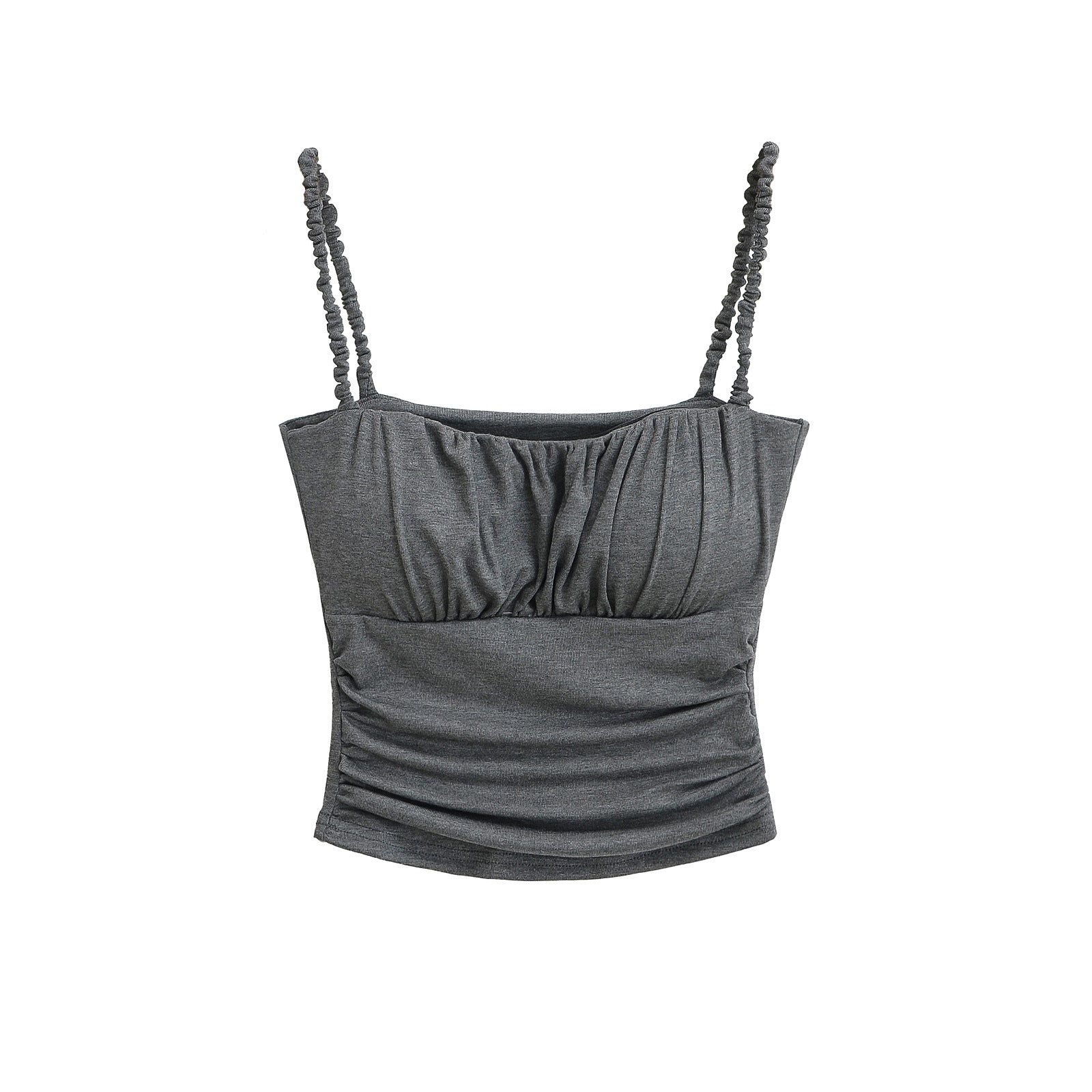 Ruffled Strapless Crop Top