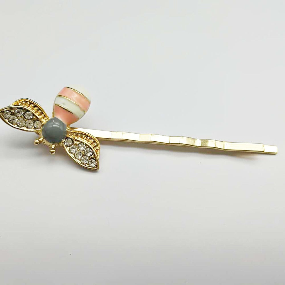Cute Bee Rhinestone Hairgrip Girls Hair Accessories
