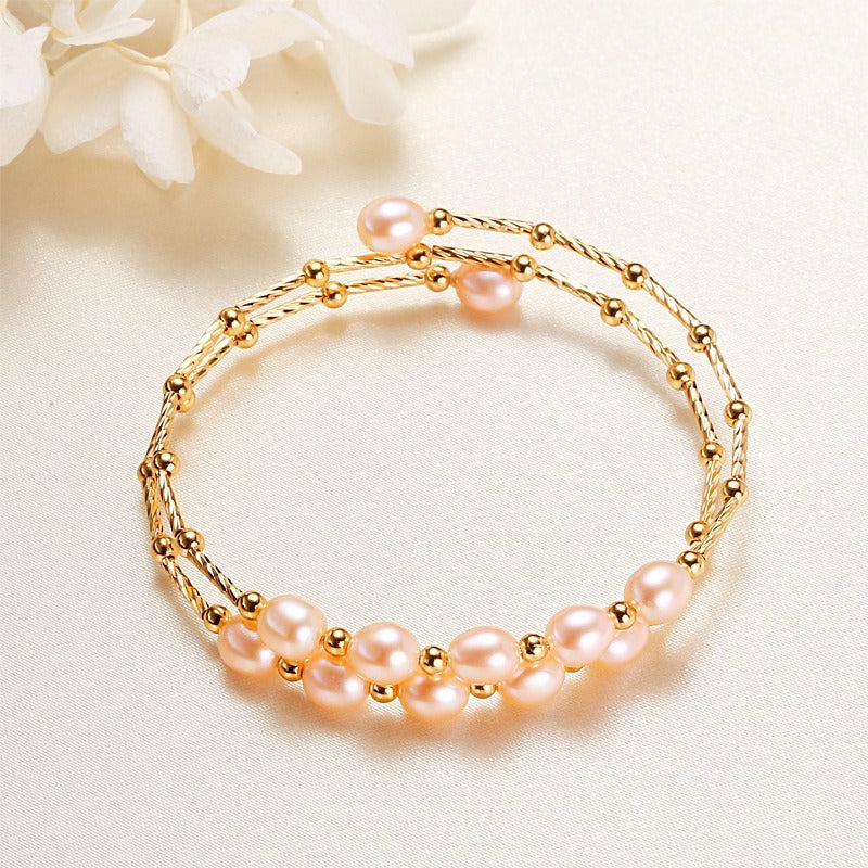Baroque Pearl Bracelet – Elegant Handmade Jewelry for Women