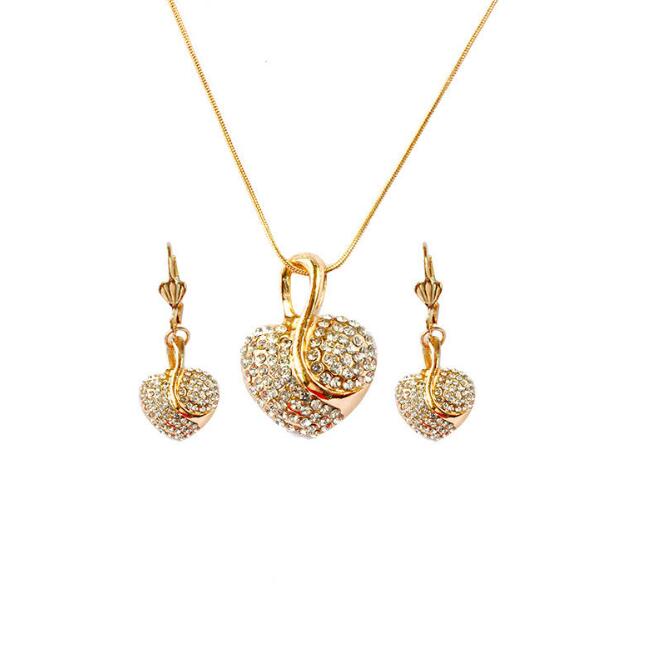 Colorful Jewelry Set – Gold Necklace & Earrings Gift Set For Women
