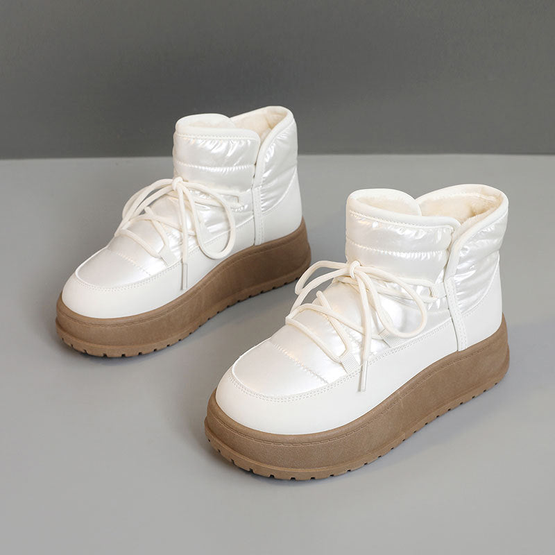 Winter Fleece  Platform Sneakers