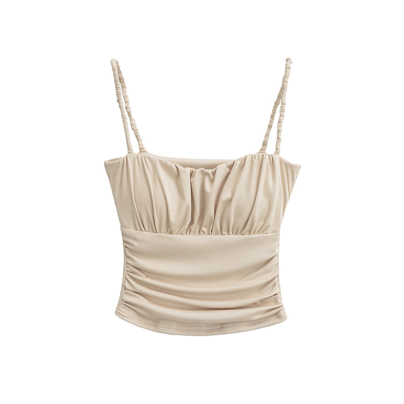 Ruffled Strapless Crop Top