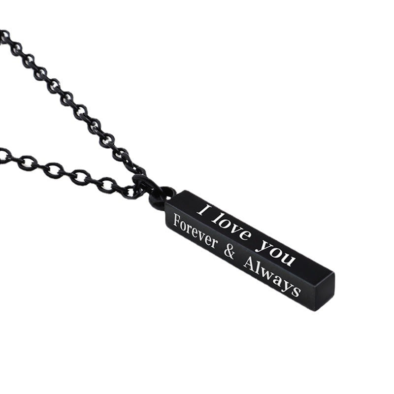 Lovers Column Pendant Necklace