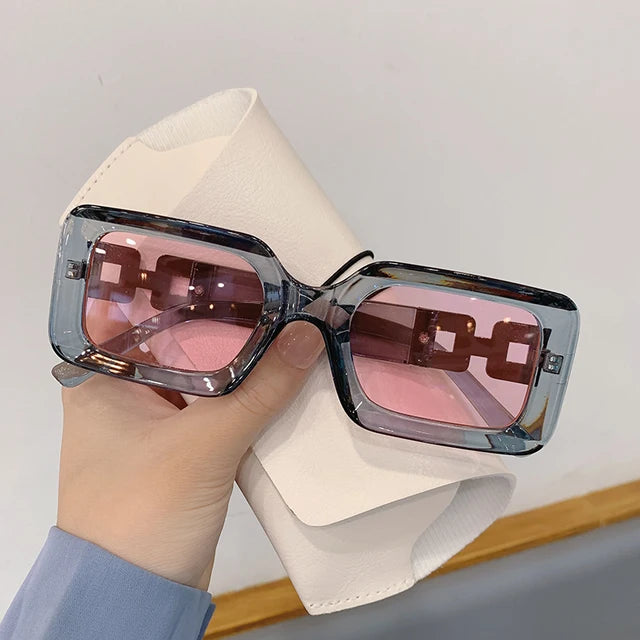 Vintage Gradient Square Sunglasses
