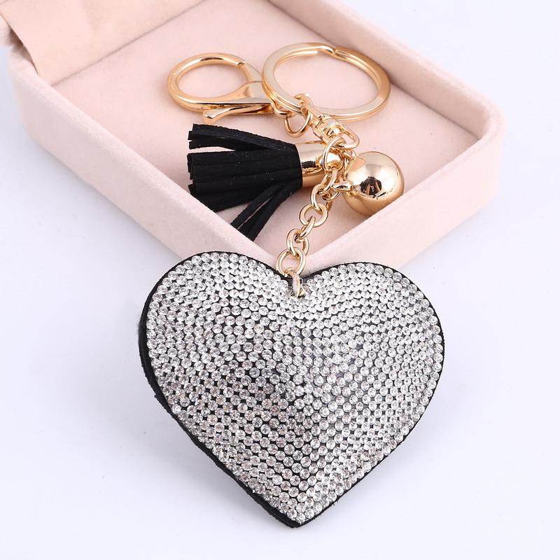 Romantic Heart Keychain – Cute Bag Charm for Women