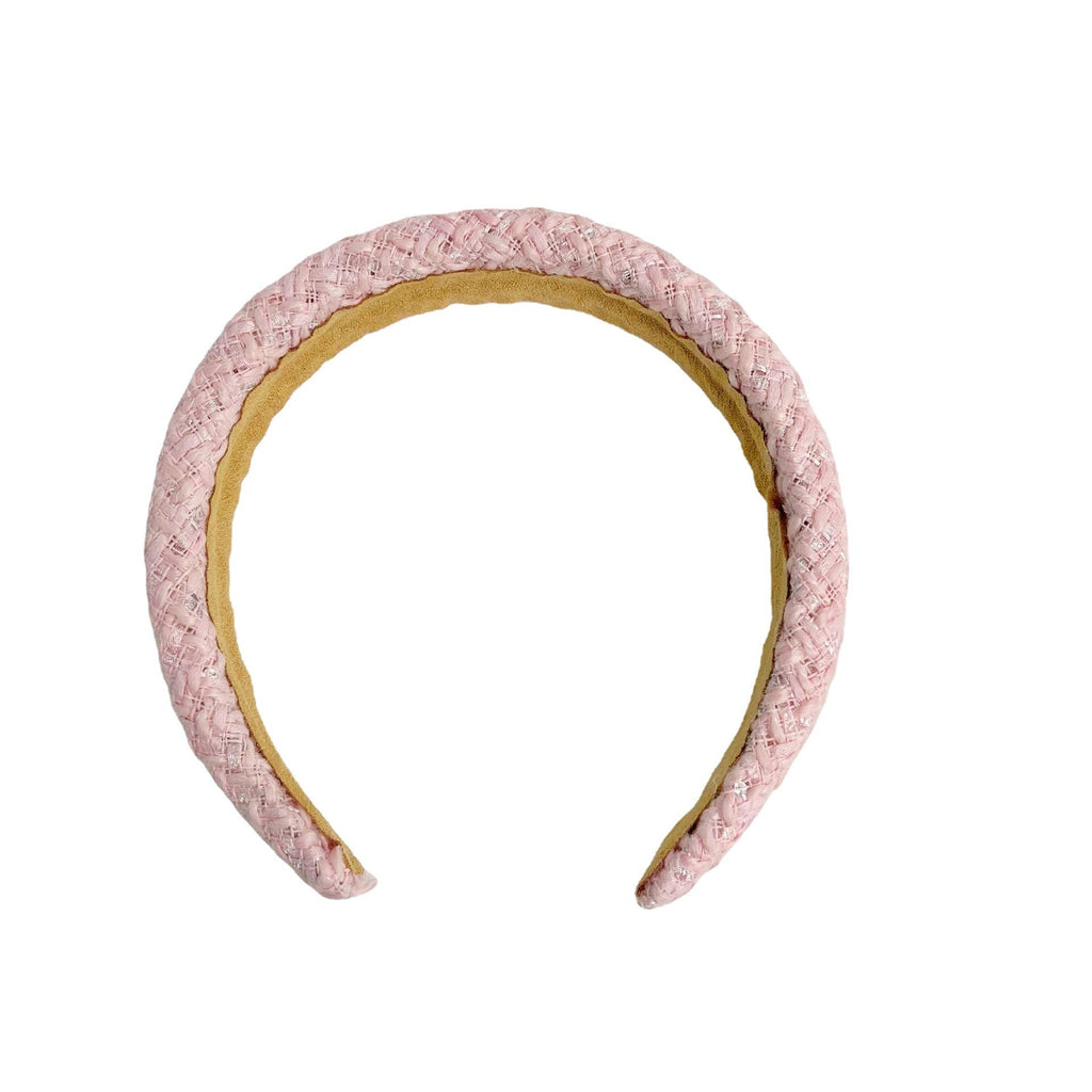 Korean Cute Flower Plaid Plush Hair Hoop  Tie Headband