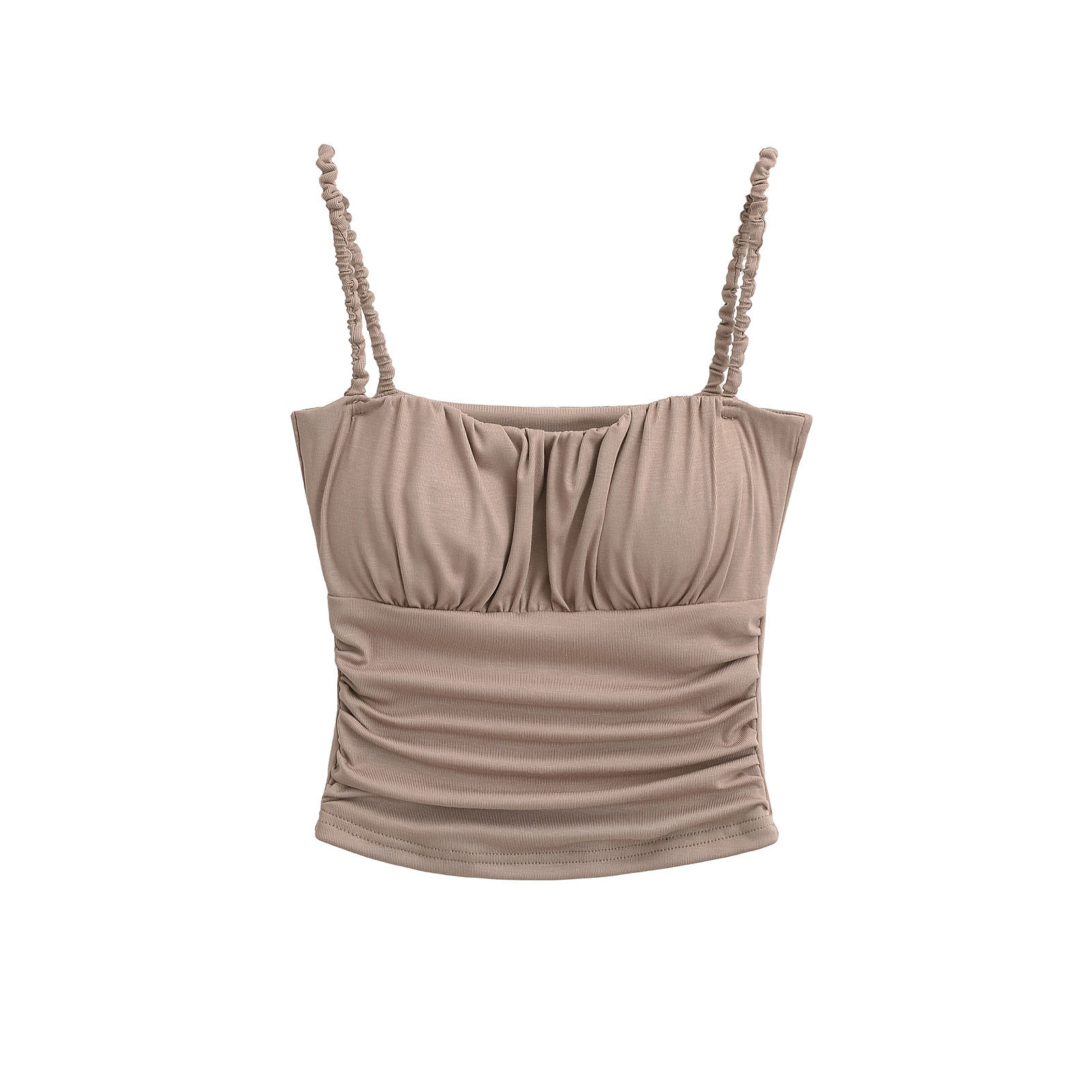 Ruffled Strapless Crop Top