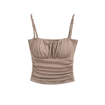 Ruffled Strapless Crop Top