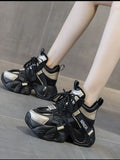 Chunky Platform Lace-Up Sneakers