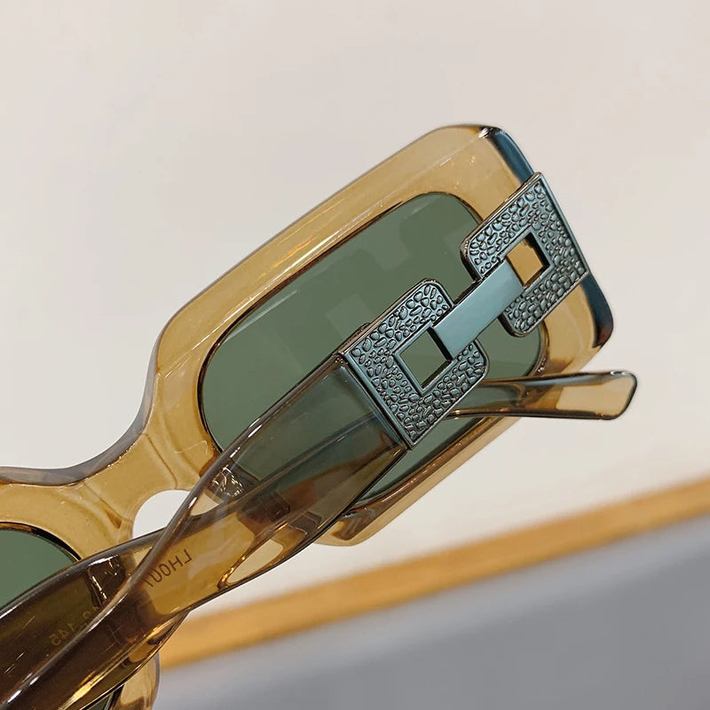 Vintage Gradient Square Sunglasses