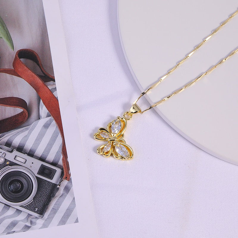 Butterfly Pendant Necklace