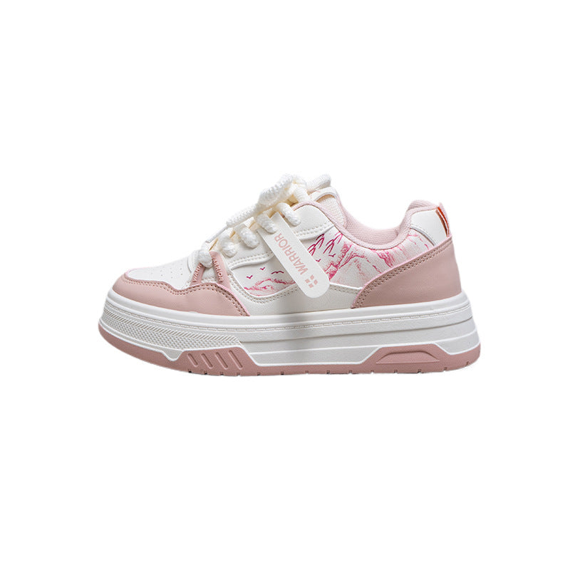 Warrior Retro Print Platform Sneakers