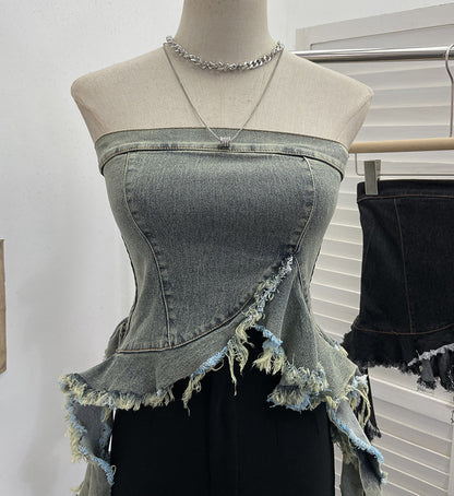 Irregular Hem Crop Top