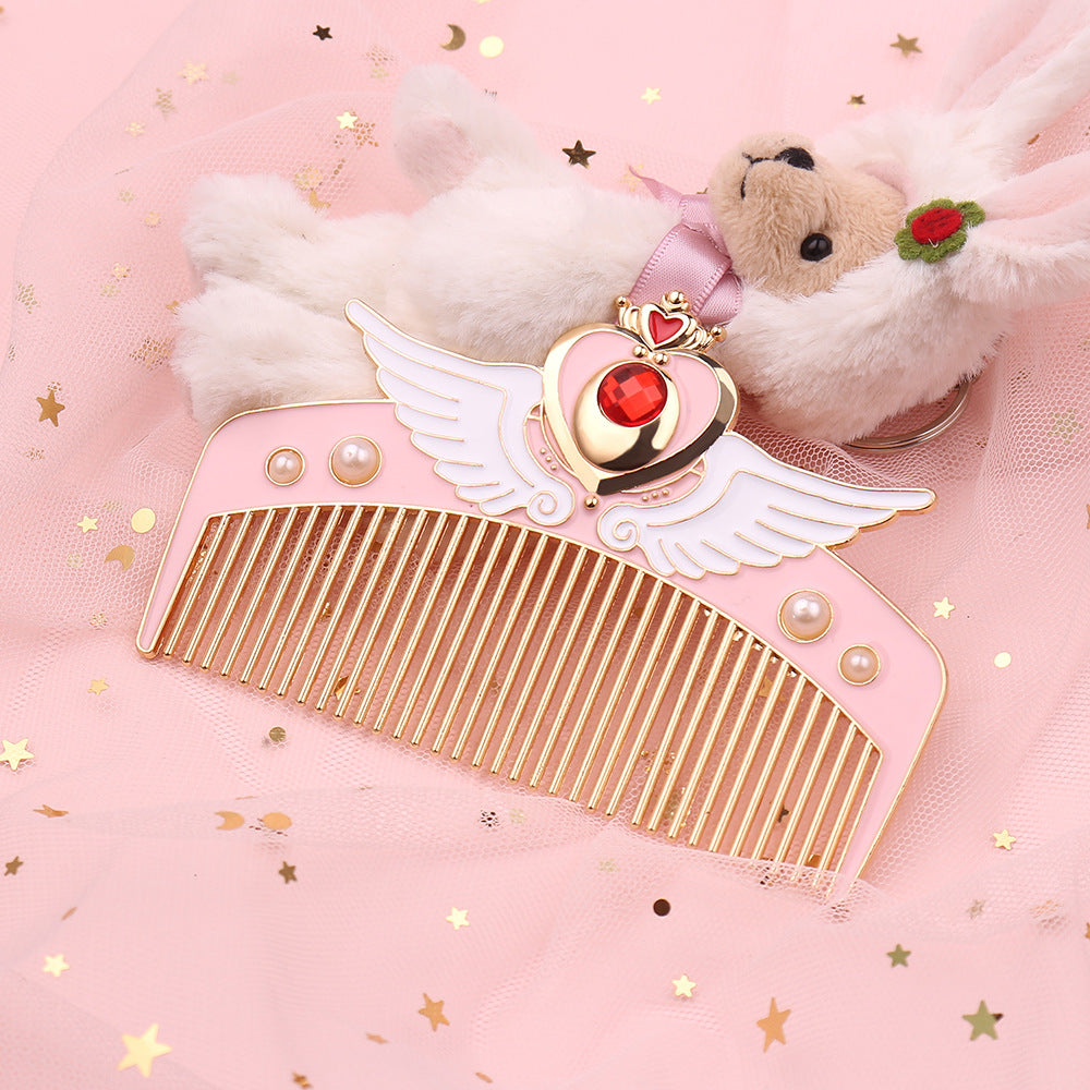 Girl Heart Creative Straight Hair Comb Cute