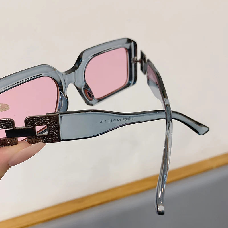 Vintage Gradient Square Sunglasses