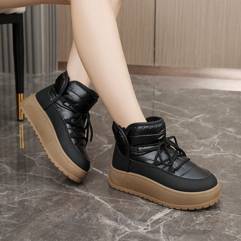 Winter Fleece  Platform Sneakers